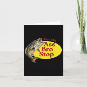 Vintage Thats My Bro Stop Funny Fishing Card