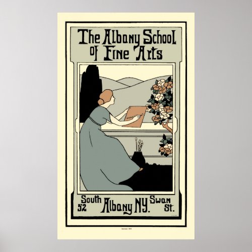 Vintage The Albany School of Fine Arts Poster