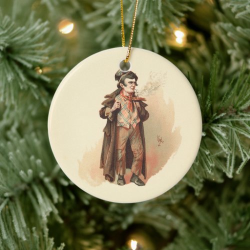 Vintage The Artful Dodger Oliver Twist Ceramic Ornament