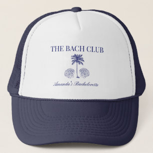 Vintage The Bach Club Navy Beach Bachelorette Trucker Hat