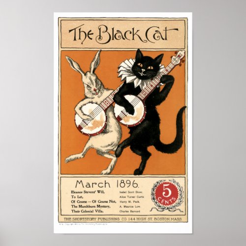 Vintage The Black Cat Cover Poster