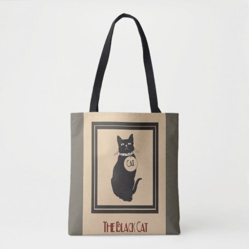 Vintage The Black Cat   Tote Bag