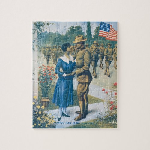 Vintage The Colored Man Is No Slacker Jigsaw Puzzle