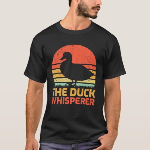 Vintage The Duck Whisperer Retro Ducklings Farmer T_Shirt