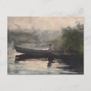 Vintage The End of the Day, Adirondacks by Homer Postcard