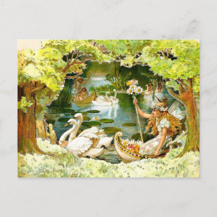 Vintage The Fairies Lake Postcard