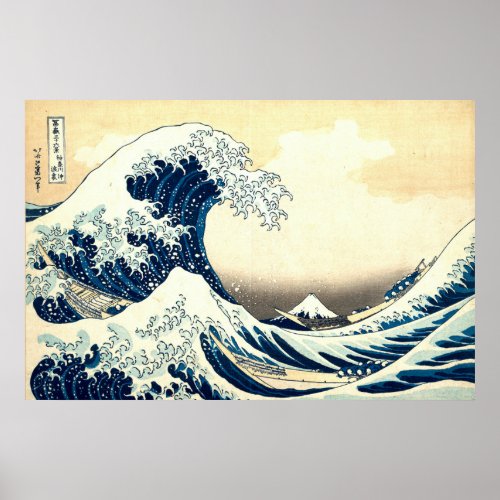 Vintage The Great Wave off Kanagawa Poster