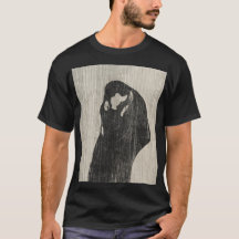 Vintage The Kiss IV by Edvard Munch Art Love