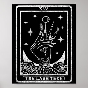 Vintage The Lash Tech Tarot Card The Lash Tech , S Poster