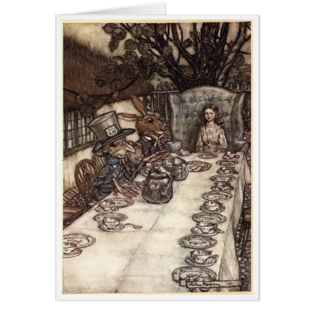 Vintage - The Mad Hatter's Tea Party, (Front)