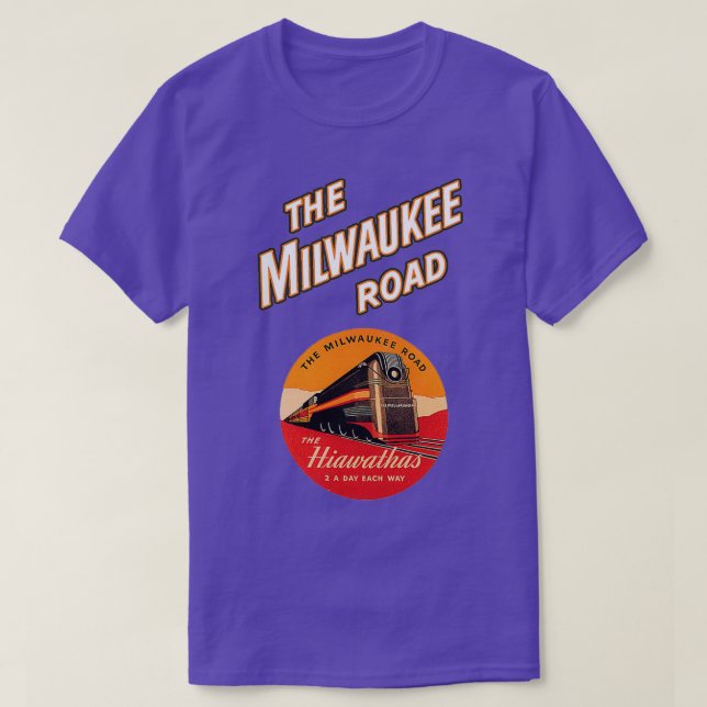Vintage The Milwaukee Road T-Shirt (Design Front)