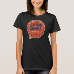 Vintage The Oxford Comma Preservation Society Team T-Shirt