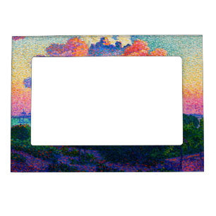 Vintage The Pink Cloud (1896) painting Magnetic Frame