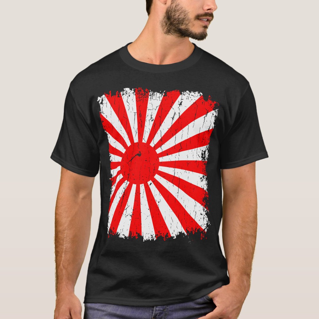 Vintage The Rising Sun Flag T-Shirt | Zazzle
