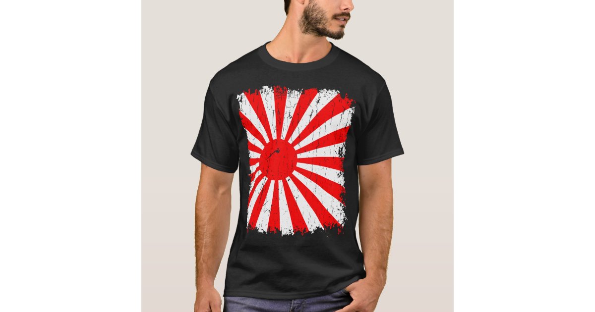 Vintage The Rising Sun Flag T-Shirt | Zazzle