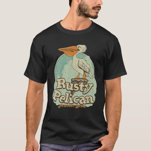 Vintage The Rusty Pelican 1972 Newport Beach T Shi T_Shirt