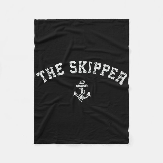 Vintage The Skipper T Shirt  Fleece Blanket (Front)