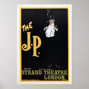 Vintage The Strand London The J.P. theatre play ad Poster
