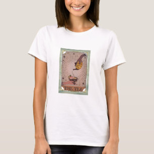 Vintage The Tea Tarot Witchy Kettle & Teacup Card T-Shirt