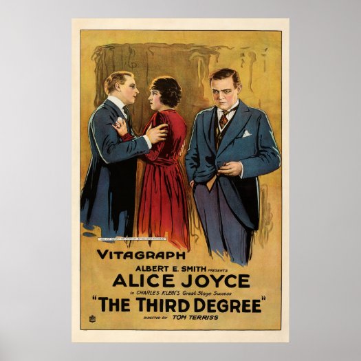 Vintage The Third Degree 1919 Silent Crime Movie