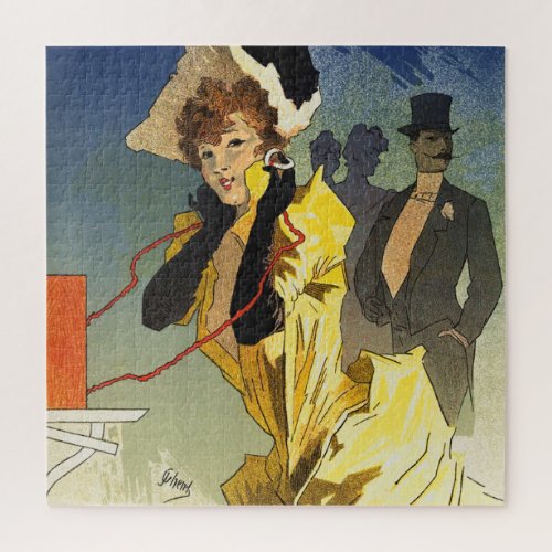 Vintage Theater Advertising Poster Art Painting Jigsaw Puzzle