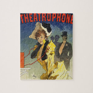 Vintage Theater Advertising Poster Art Painting Jigsaw Puzzle