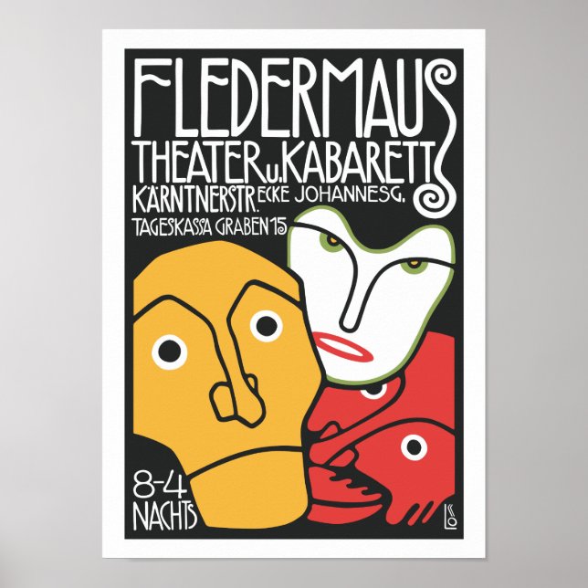 Vintage Theater & Cabaret Poster (Front)
