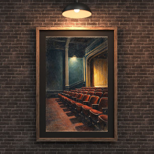 Vintage Theater Interior Wall Art