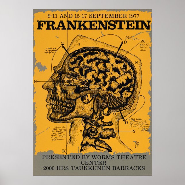 Vintage Theater Play Advertisement Poster (Front)