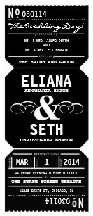 movie ticket wedding invitations zazzle