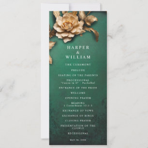 Vintage theater wedding program