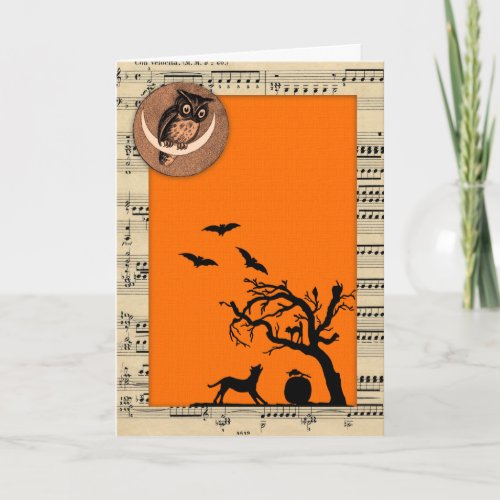 Vintage Themed Halloween Card