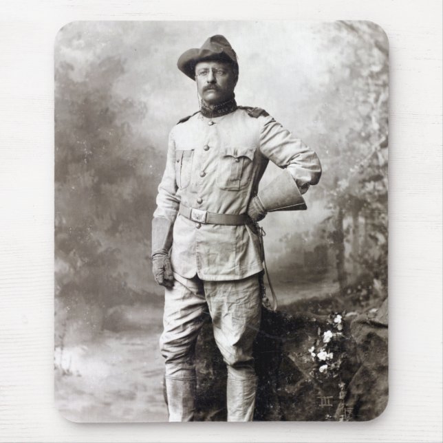 Vintage Theodore Roosevelt Rough Riders Mouse Pad (Front)