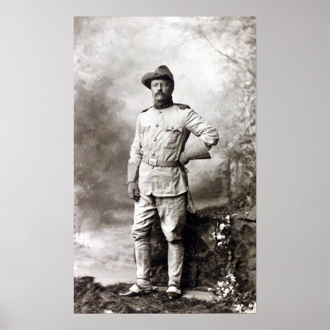 Vintage Theodore Roosevelt Rough Riders Poster (Front)