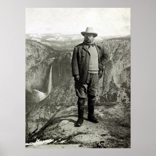 Vintage Theodore Roosevelt Yosemite Poster