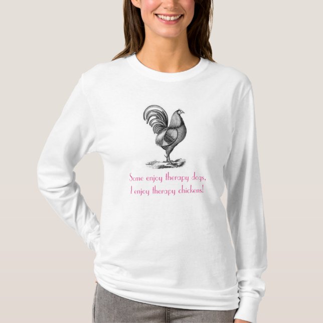 Vintage Therapy Chickens Women's Hanes Nano Tee (Front)