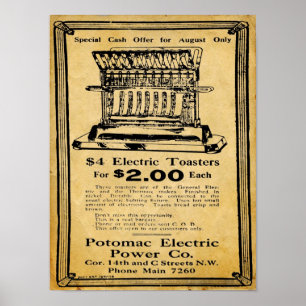 Vintage Thermax Electric Toaster Print