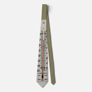 vintage thermometer neck tie