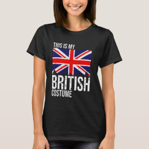 Vintage This is my British Flag Costume Design For T-Shirt