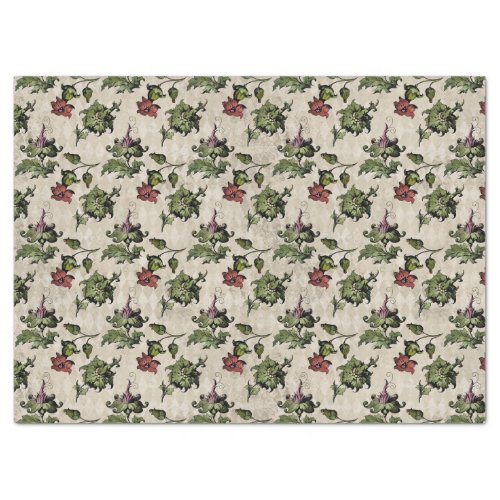 Vintage Thistle Decoupage Tissue Paper