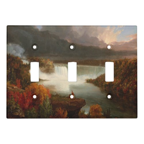 Vintage Thomas Cole Distant View of Niagara Falls Light Switch Cover