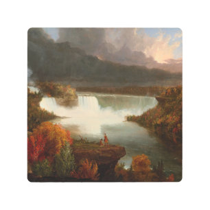 Vintage Thomas Cole Distant View of Niagara Falls Metal Print