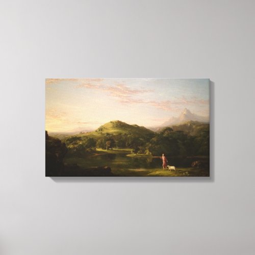 Vintage Thomas Cole The Good Shepherd Canvas Print