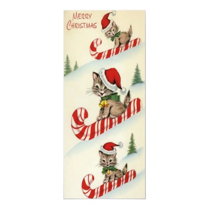 Vintage Three Adorable Kittens on Candy Can Card
