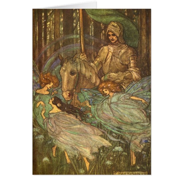 Vintage - Three Maidens and a Knight, Cards (Front)