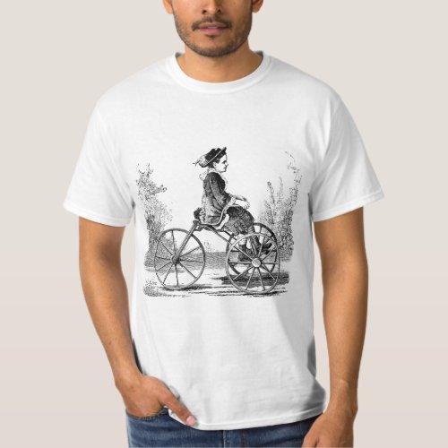 Vintage Three Wheel Bicycle Trike T_Shirt