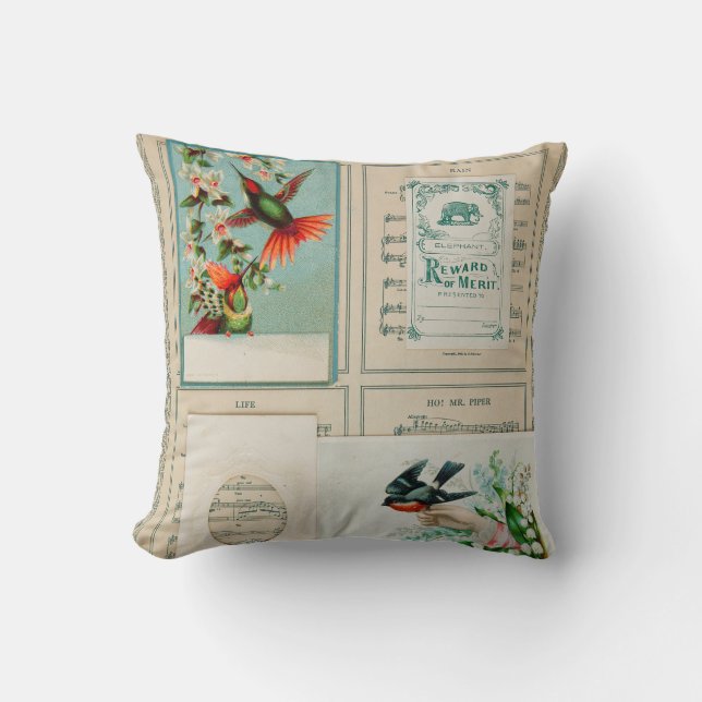 Vintage  throw pillow (Front)