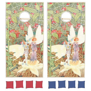 Vintage Thumbelina Book Illustration (1914) Cornhole Set