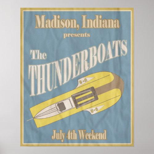 Vintage Thunderboat Regatta Poster