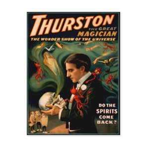 Vintage Thurston Magician Poster Postcard